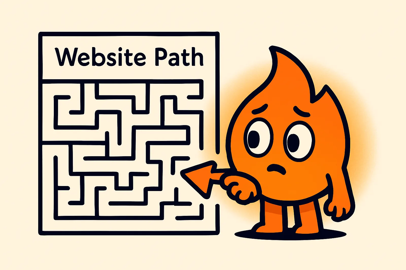 Ash explores a maze labeled 'Website Path' to diagnose conversion issues.